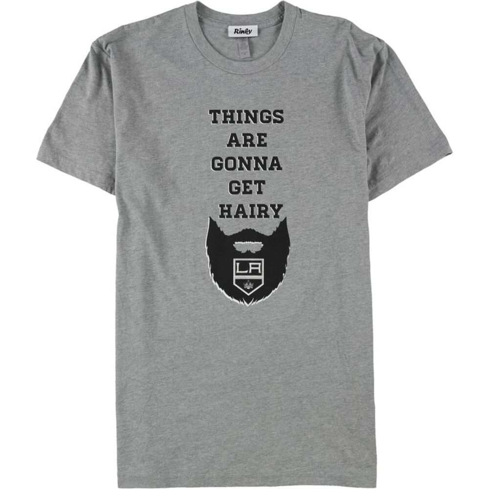 Rinky Mens Things Are Gonna Get Hairy LA Kings Graphic T-Shirt, NWT